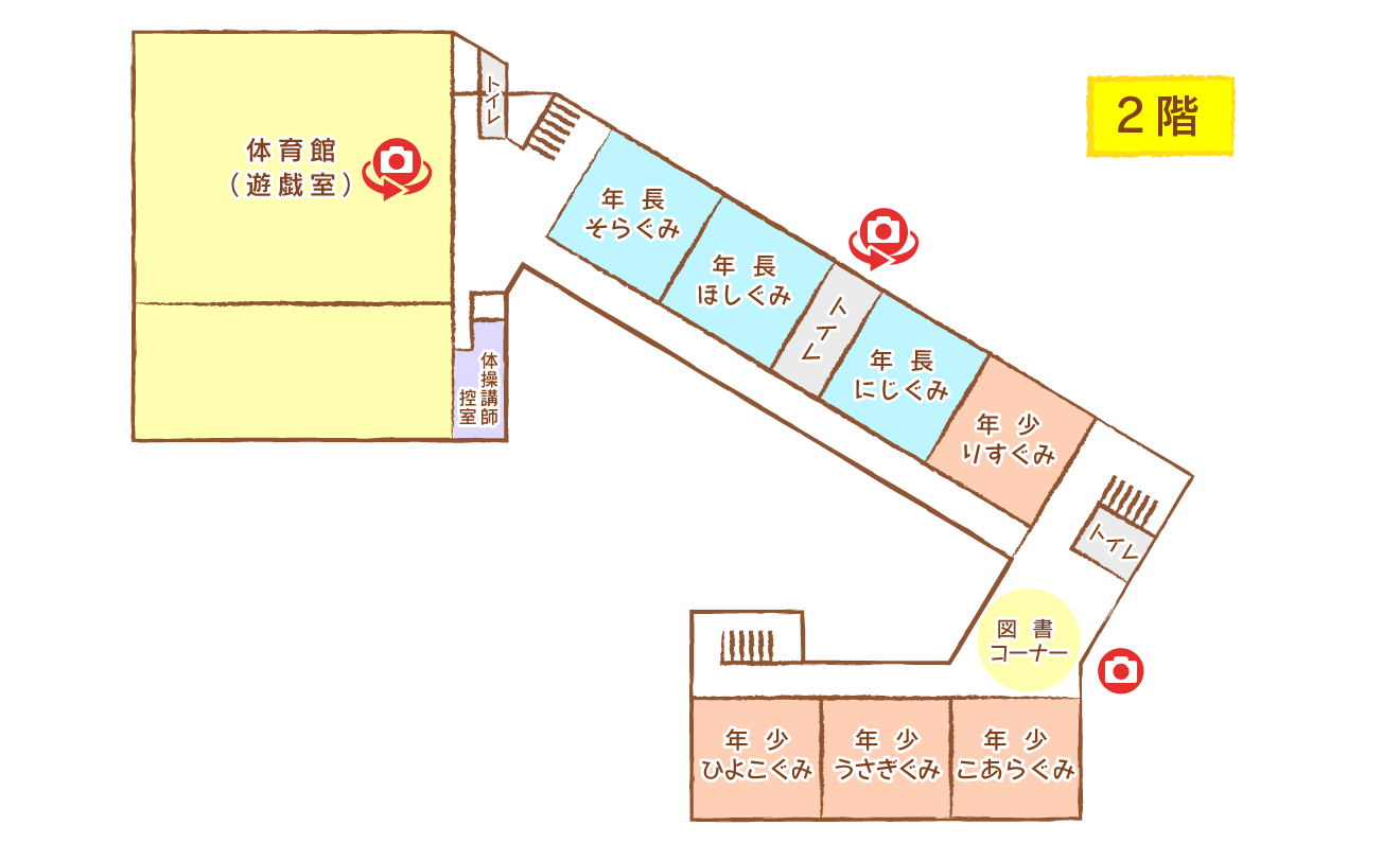 園内マップ 2階